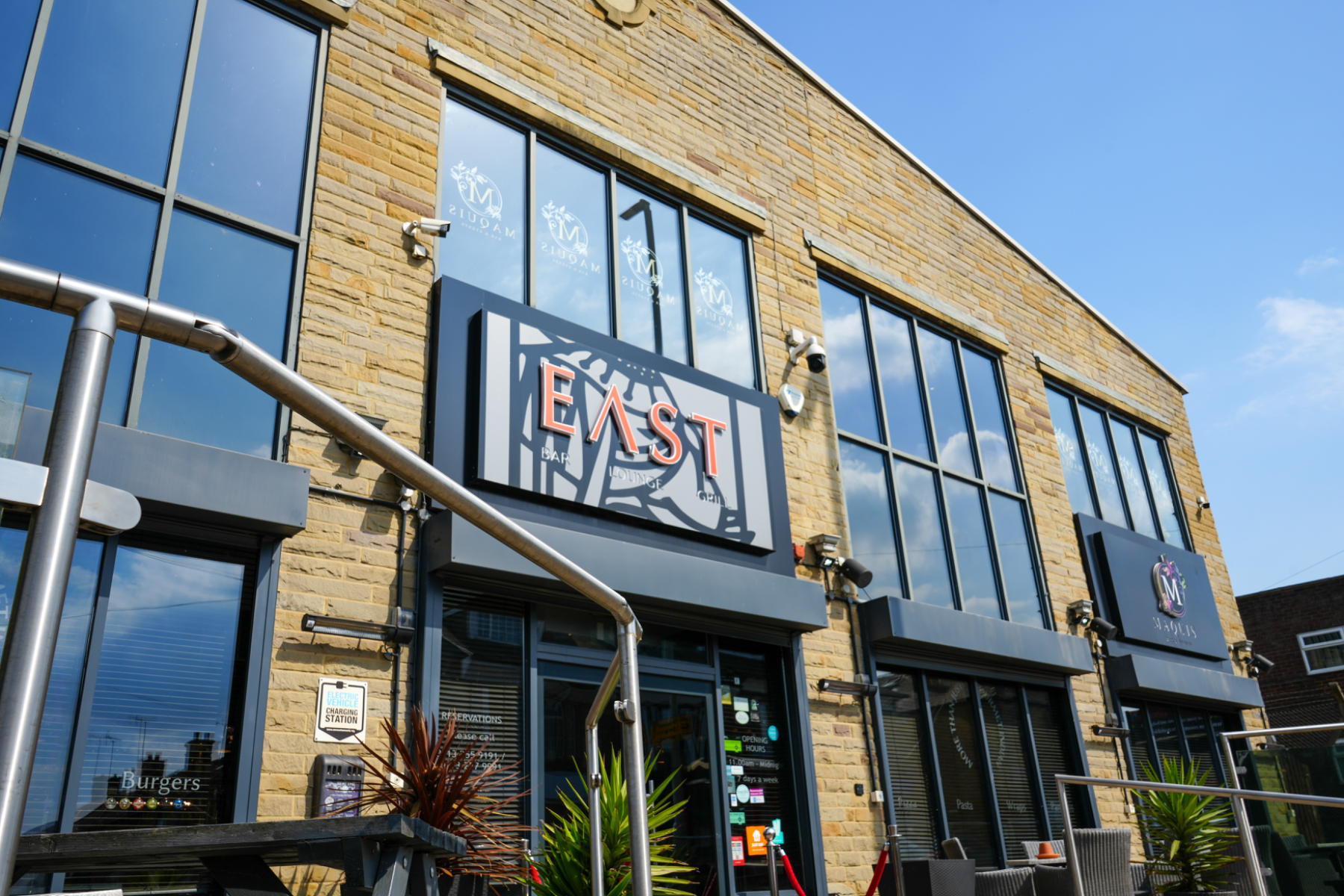 EAST restaurant interior and dining atmosphere